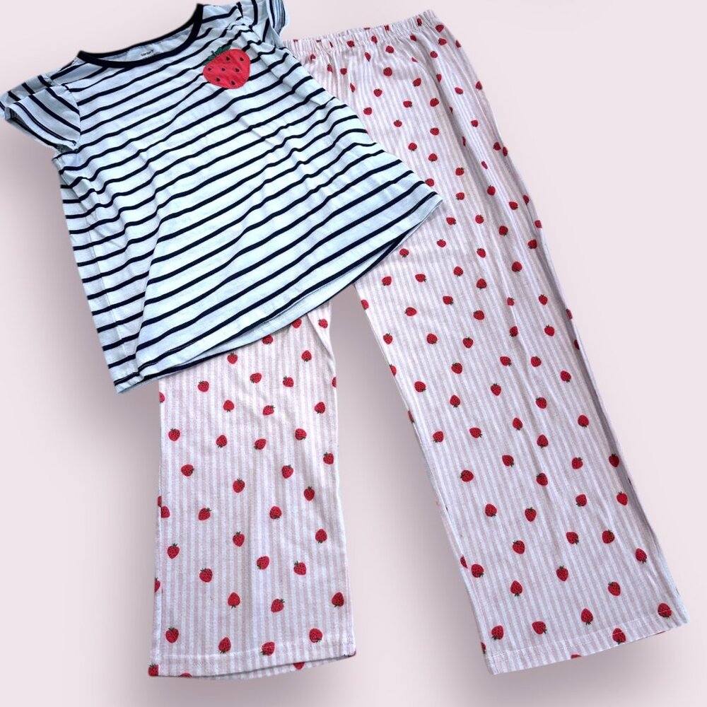 Girls Carters Strawberry Pajamas size 12